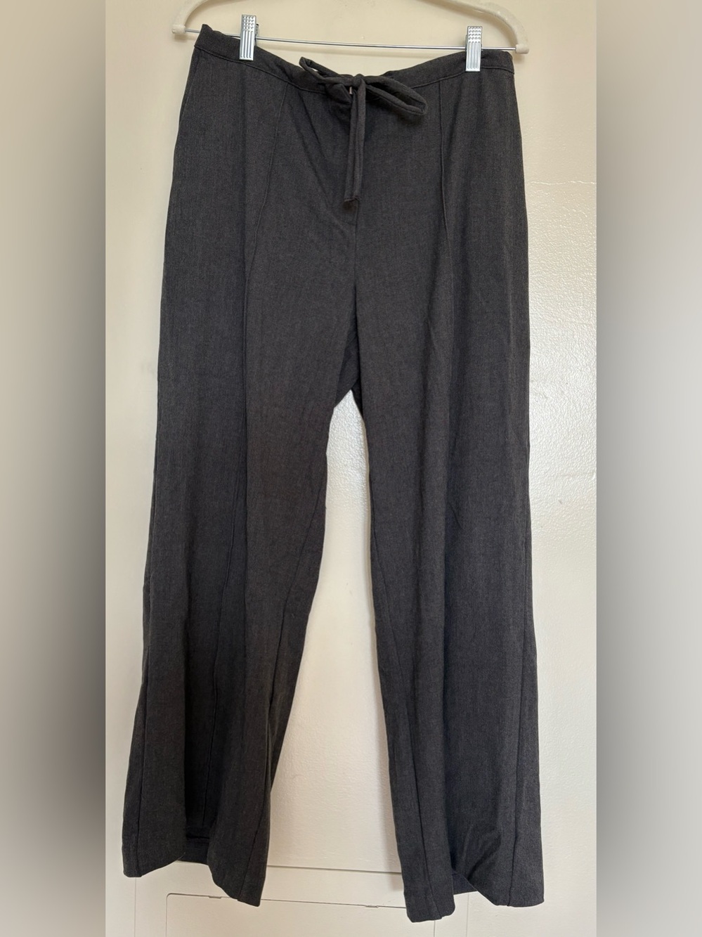 Autres Filles Women’s Wide Leg Pull-On Drawstring Gray Pants